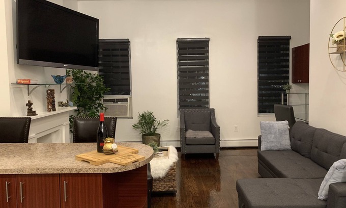 Bushwick House | Charming 2 bedroom apartment; full kitchen, living room, bathroom, & work space!