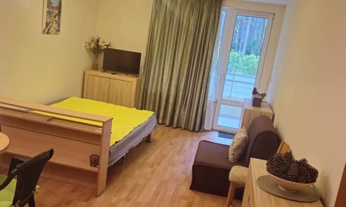 Chaika Apartment | Charming 2-bedroom apartment with AC, WiFi, Kitchen and Safe, In Sunny Beach