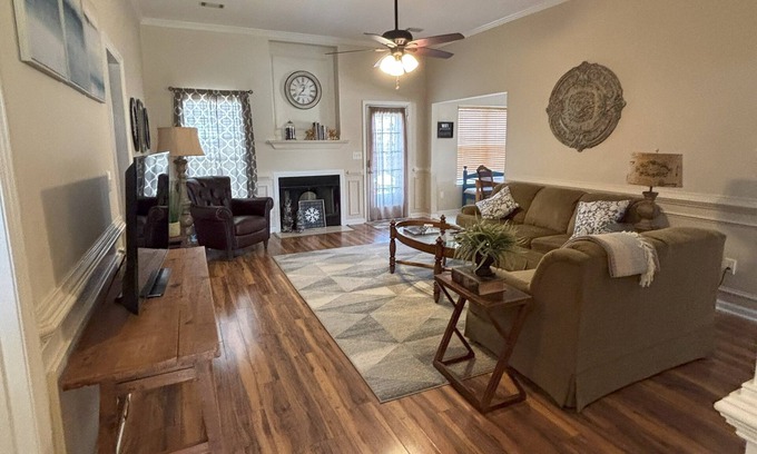 Evans House | Charming 3-bedroom house in welcoming Evans with AC, WiFi, fitness equipment