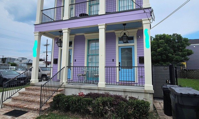 Seventh Ward House | Charming 3-bedroom house in Historic Treme-New Orleans near French Quarters.