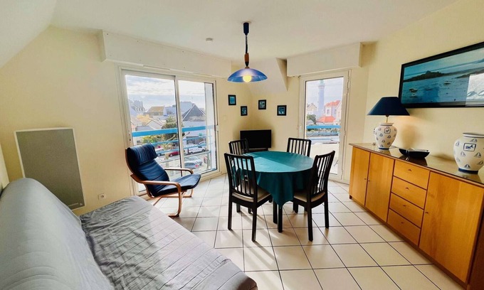 Quiberon Apartment | Charming 3-Room Apt, 47m², Terrace, Steps from Beach, Pets Welcome, Parking Included, Quiberon