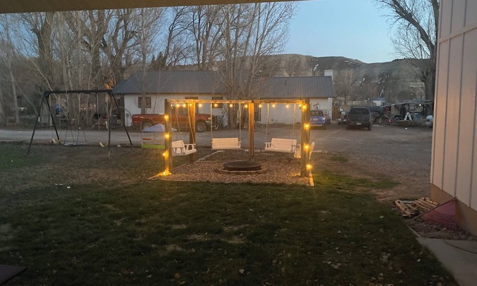 Duchesne House | Charming 3BR house w/ huge yard, fire pit, WiFi and AC in enchanting Duchesne.