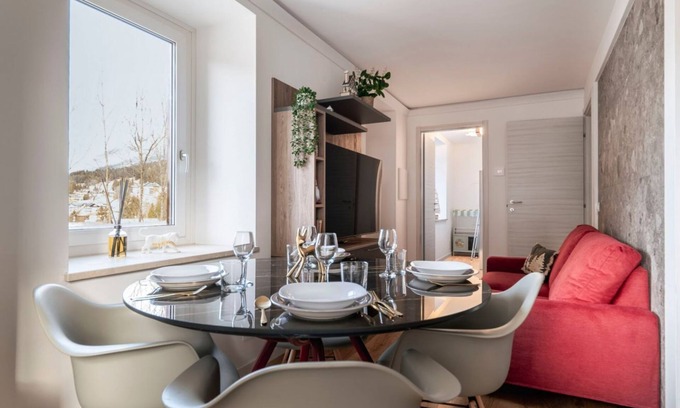 San Vito di Cadore Apartment | Charming and modern apartment of about 50 sqm, perfect for two guests, located on the ground floor (two steps to access). The property is located in San Vito di Cadore, a hidden jewel in the Dolomites, just 10 km from Cortina d'Ampezzo and a few minutes