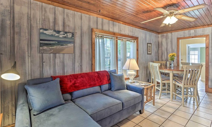Bid-a-wee Beach House | Charming Bid-a-wee Beach Cottage w/Fire Pit