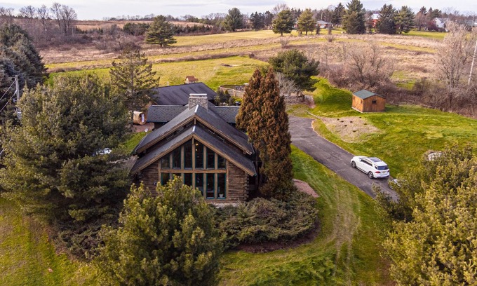 Tunkhannock Cabin | Charming Cabin Retreat - Hot Tub, Sauna + Pool!