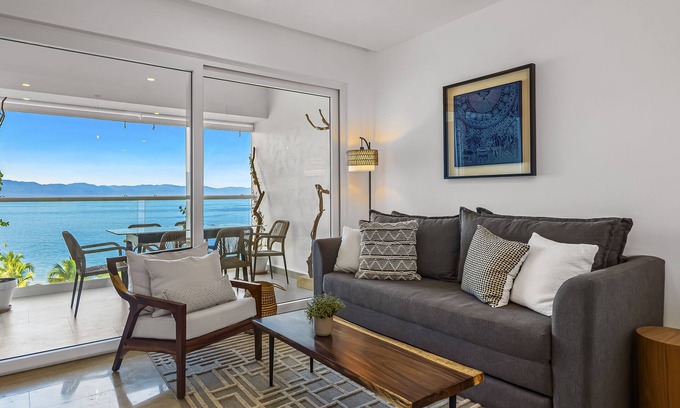 Las Glorias Condo | Charming condo with beautiful ocean views, pool and vibrant Mexican-style décor