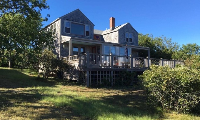 Quidnet Cottage | Charming Cottage with Large Deck and Ocean Views, Short Walk to beaches