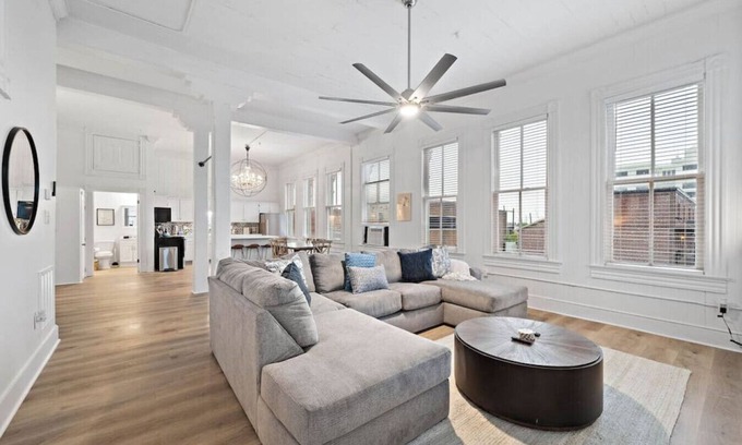 Galveston Apartment | Charming Historic Loft in Downtown Galveston