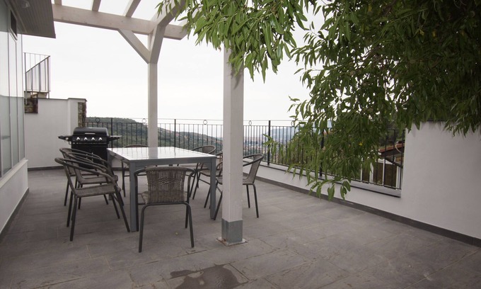 Diano San Pietro Villa | Charming house in the olive groves, view of Diano Marina, up to 8 people, 4.5 km from the sea