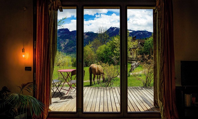 Tesero Apartment | Charming open space on the ground floor. Dolomite's Essence