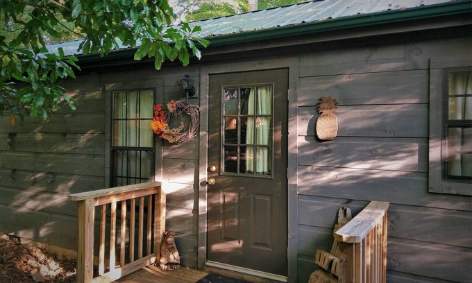 Lake Lure Cabin | Charming pet-friendly cabin with hot tub for two: Your perfect mountain retreat!