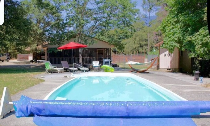 Salyer House | Charming secluded 2-bedroom home in Hawkins Bar with pool and pet friendly