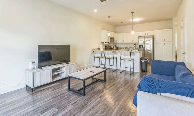 Clemson House | Charming Townhome with Fitness Studio + Grill