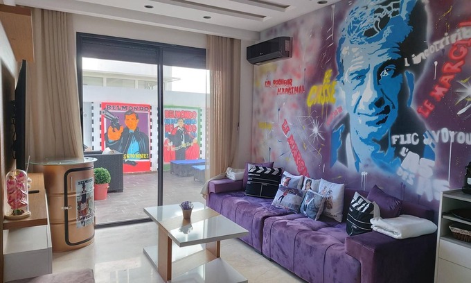 Ain Chock Apartment | Chez Bebel with panoramic pool