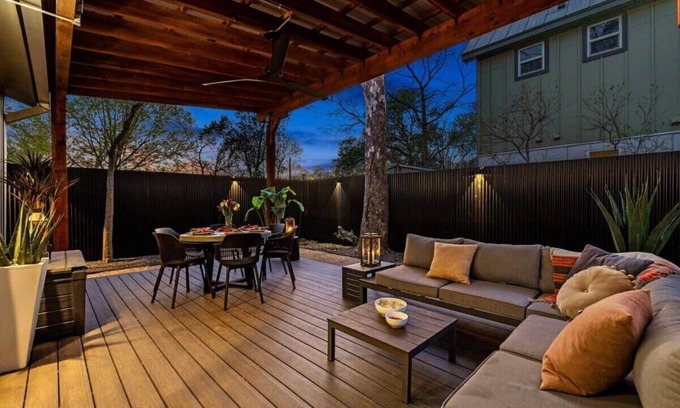 East MLK House | Chic Austin Home | Private Back Deck