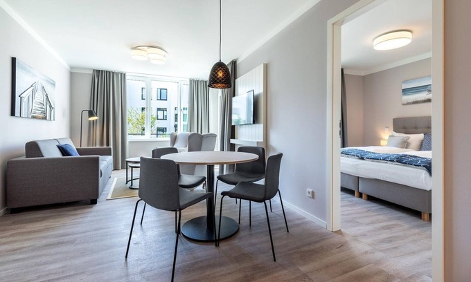 Alt-Travemunde/Ronnau Apartment | Chic, modern vacation apartment with loggia and use of the SPA included -