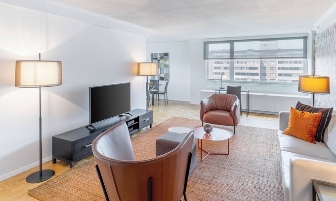 West End Apartment | Chic One-Bedroom Apartment with Balcony in Boston'