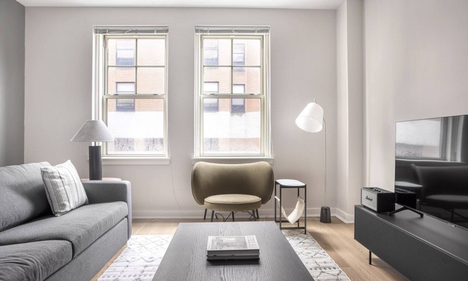 Central Square Apartment | Chic Somerville 1BR w/W/D in Building, nr Harvard & MIT, by Blueground