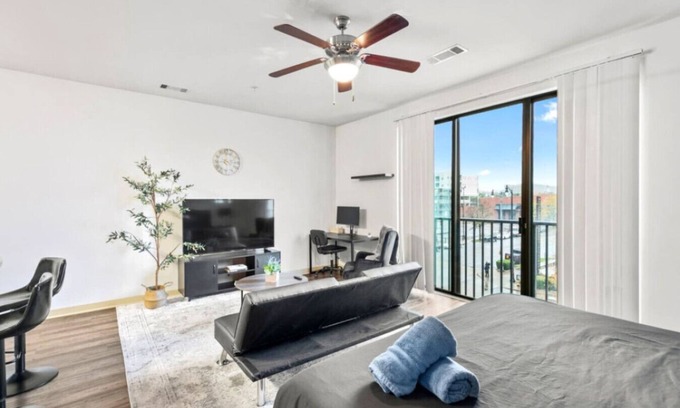 Five Points South Apartment | Chic Urban Living: Studio with Pool Access 09