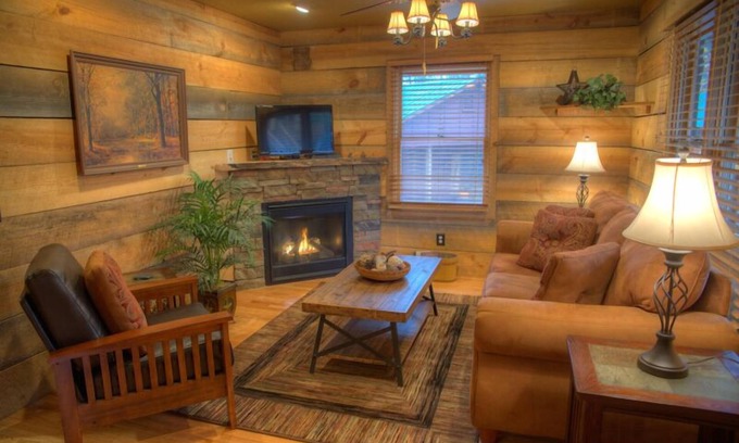 Sautee Nacoochee Cabin | Chimney Mtn 3 | Dog Friendly Cabin with Covered Hot Tub and Hot Tub. Near Helen