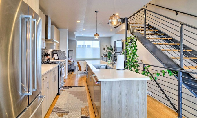 West Colfax House | City Skyline Views: Upscale Denver Townhome
