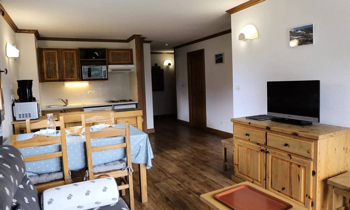 Aussois Apartment | CLOS09 Geräumige Wohnung für 6 Personen mit schönem Bergblick