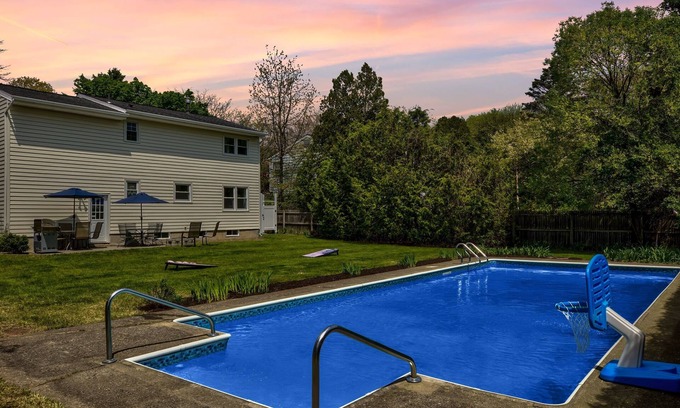 Saratoga Springs House | Close to Downtown & Track | Pool | Firepit | Dogs