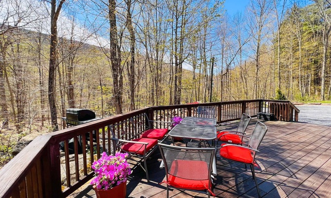 Shandaken Cabin | Close to Phoenicia, Woodstock Brewery, Belleayre, Mountain View, Backyard Stream