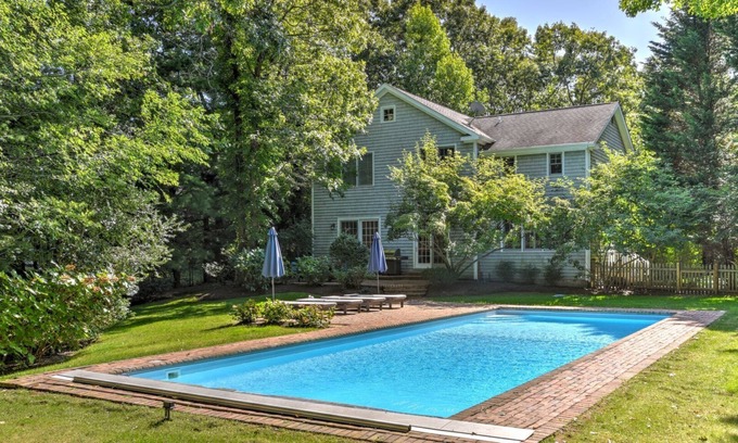 East Hampton North House | Close to Village & Beach, Heated Pool, Finished Basement w/Media Room,.