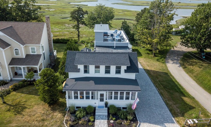 Scarborough House | Coastal Beach Oasis with Sunset views from 1st, 2nd, 3rd floor decks! Brand new!