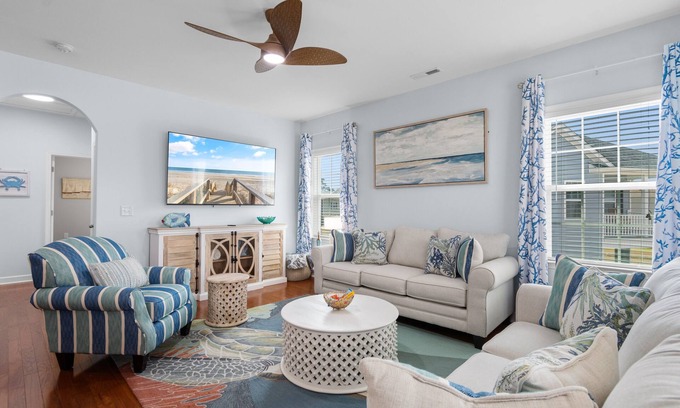 North Myrtle Beach House | Coastal Escape | 4BR, 3BA | sleeps 12