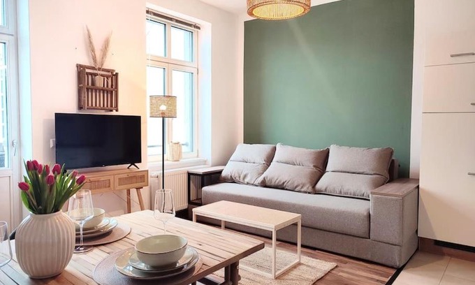 Innere Neustadt Apartment | coffeelounge: zentrale Wohnung mit Küche inkl. Kaffee