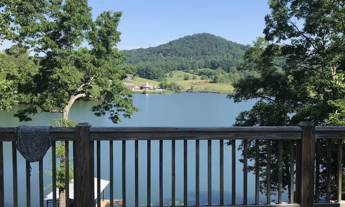 Chatuge Village House | Colorful lakeside home with beautiful views and dock access