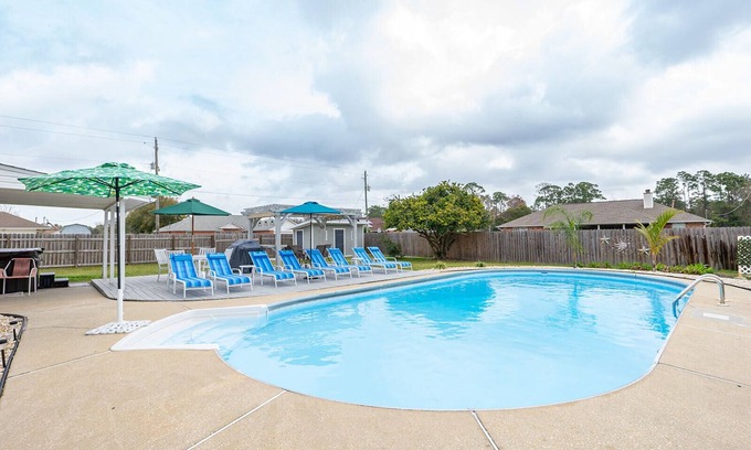 Pensacola House | Come live the beach life and enjoy the private pool and hot tub.