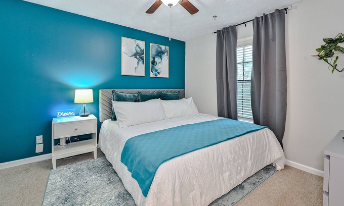 Greater Valley Brook Apartment | Comfy| Emory Decatur| Eateries |King Bed| 55”4k TV