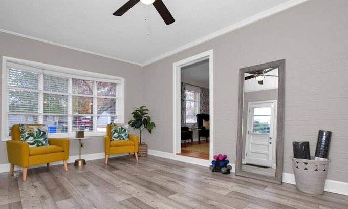 Fayetteville House | Comfy Gem - 2BR/1Ba + Covered Deck + Workout Space