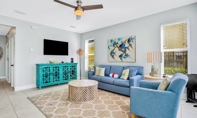 Dune Allen Beach Condo | Condo near the beach with outdoor pool, BBQ, washer/dryer, streaming, central AC
