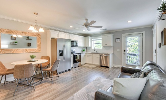 Helen Condo | Condo Steps to Bavarian Village & River in Helen