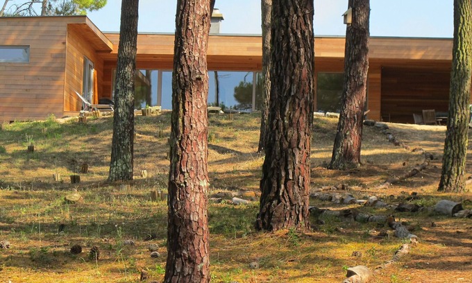 Notre-Dame-de-Monts House | Contemporary house with spectacular view of the forest