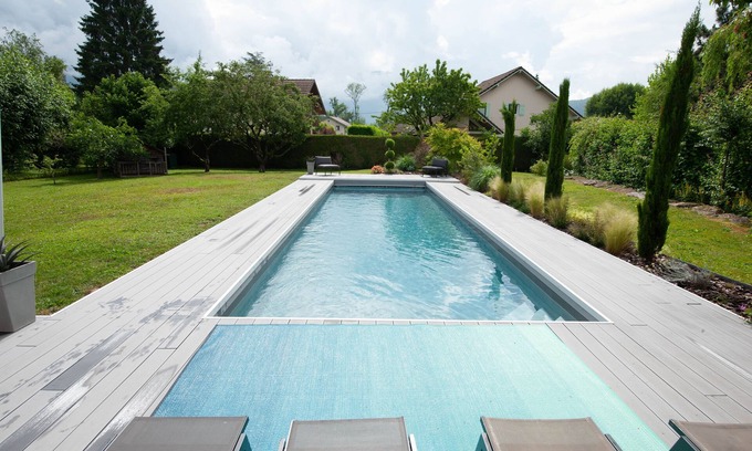 Saint-Jorioz House | Contemporary house with private pool between lake and mountains - Wifi