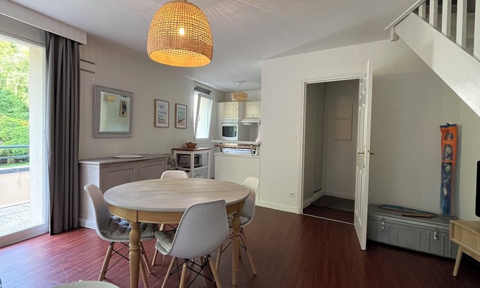 Hardelot-Plage Apartment | Cosy apartment 56 m2, quiet residence and wooded park
