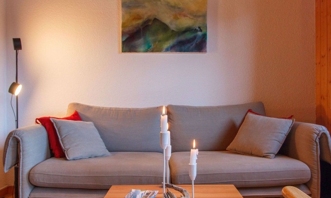 Val d'Illiez Apartment | Cosy apartment for 6 guests with balcony, panoramic view and parking