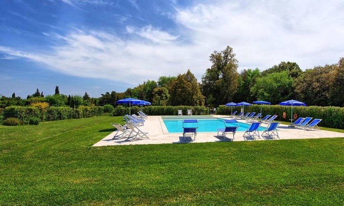 Montaione Villa | Cosy apartment in villa with A/C, WIFI, pool, TV, veranda and panoramic view, close to San Gimig.