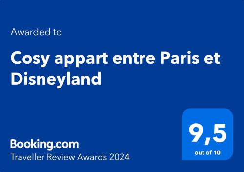 Villiers-sur-Marne Apartment | Cosy appart entre Paris et Disneyland