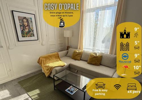 Brequerecque Apartment | Cosy d'Opale, 4 pers, proche vielle ville, wifi