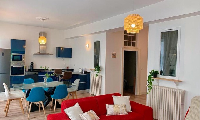 Centre Ville Apartment | Cosy Indigo - 3 chambres 110m2 - Centre ville