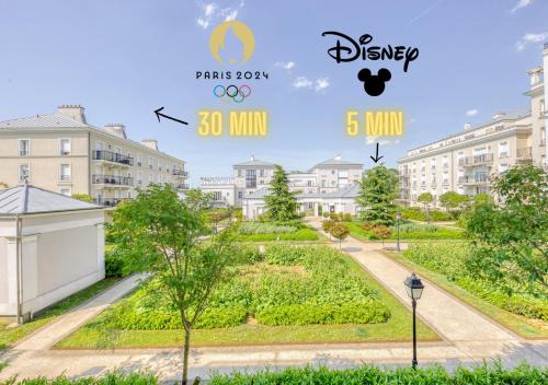 Serris Apartment | Cosy Yellow - Disney 15min walk - JO 30 min- Free Parking