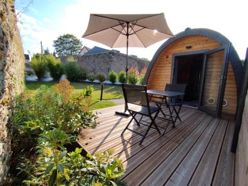 Avranches Bed & Breakfast | Cottage climatisé avec terrasse privative et kitchenette