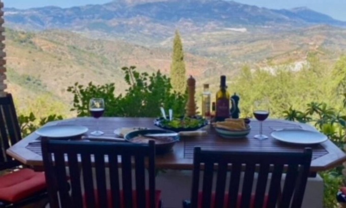 Guaro Cottage | Cottage "Sunny hillside casita in Guaro" with Mountain View, Pool, Terrace, A/C & Wi-Fi