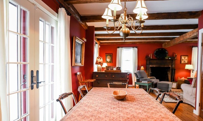 Stowe Cottage | cottage with walks for your dogs filled with Vermont antiques and charm
